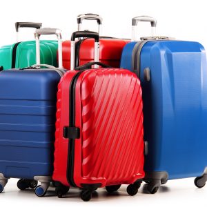 Koffers in verschillende kleuren